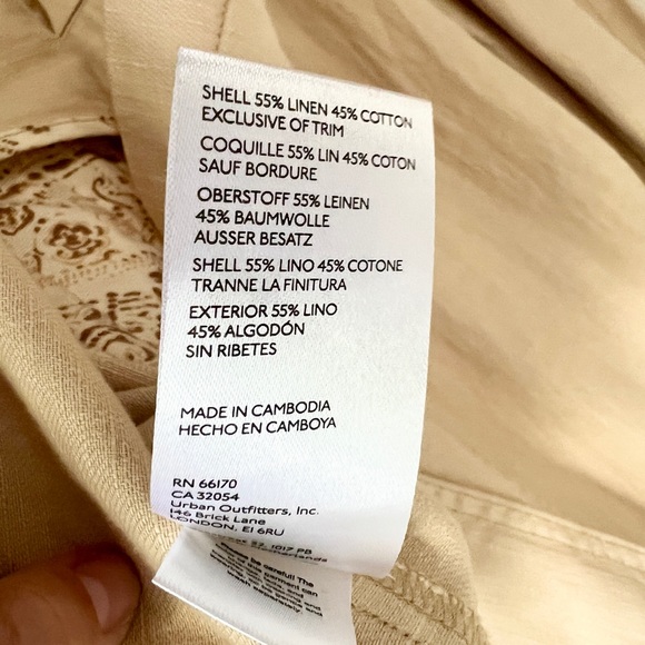 PILCRO Oversized Linen Blazer in Beige - Picture 9 of 11